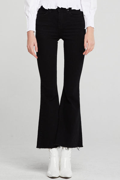 Belen Frayed Hem Bootcut Jeans