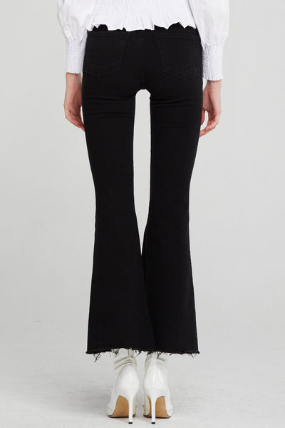 Belen Frayed Hem Bootcut Jeans