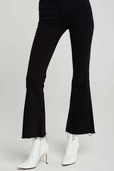 Belen Frayed Hem Bootcut Jeans