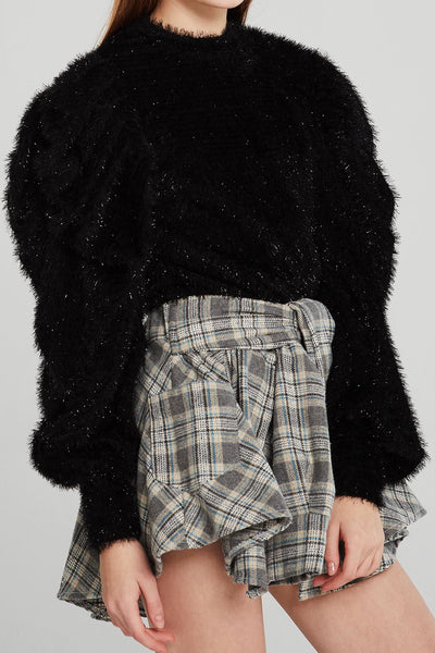 Dana Puff Sleeve Fluffy Sweater