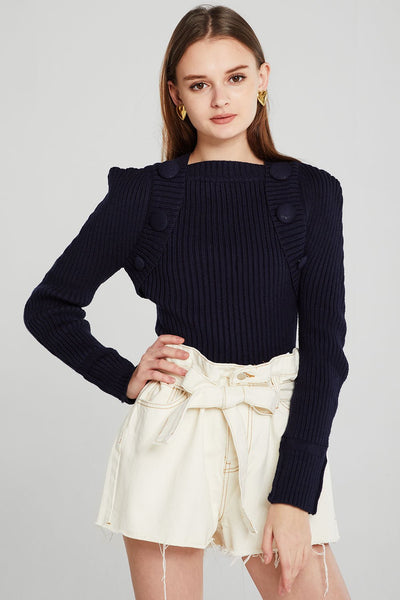 Nova Rib Knit Cropped Jumper