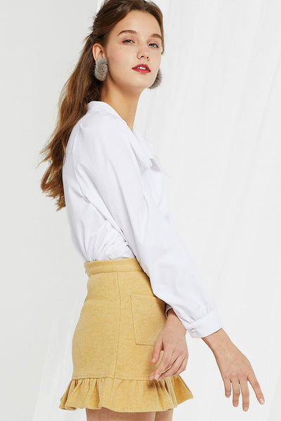 Angelica Large Collar Blouse-2 Colors