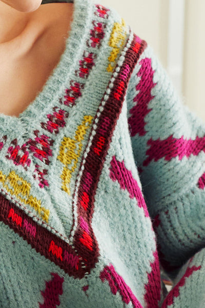 Madison Geometric Pattern Sweater