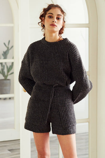 Anne Ribbed Knit 2-Piece Lounge Set