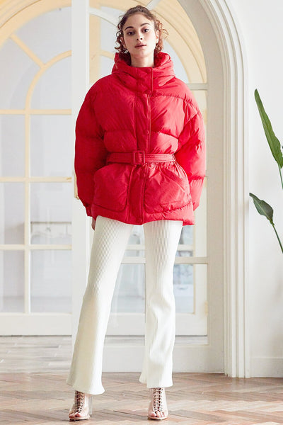 Karen Belted Puffer Jacket