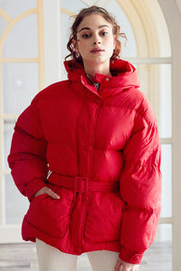 Karen Belted Puffer Jacket