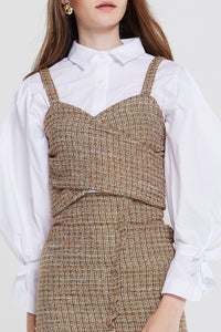 Esther Mottled Tweed Top