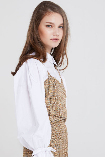 Esther Mottled Tweed Top