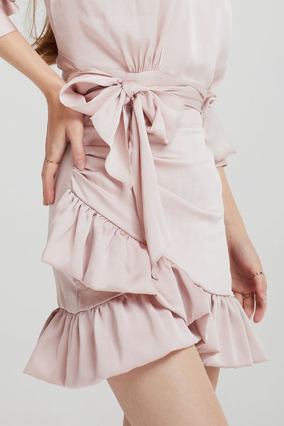 Kendall Ruffle Wrap Skirt