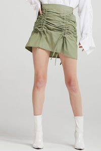 Charlie Drawstring Ruched Skirt