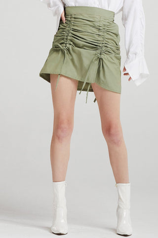 Charlie Drawstring Ruched Skirt