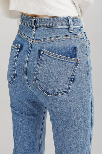 Adelyn Bootcut Jeans w/Front Seam