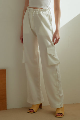 Tenley Button Slit Cargo Pants