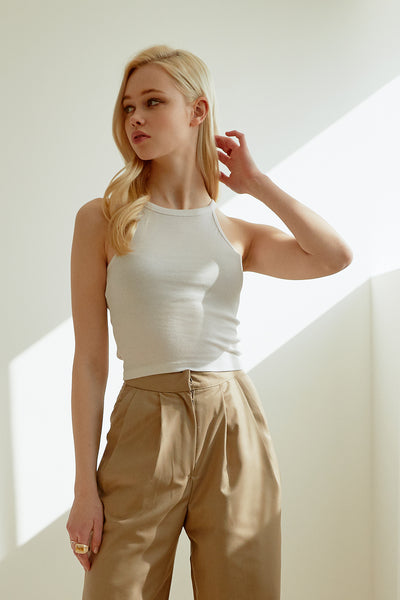 Bridget Cropped Halter Top