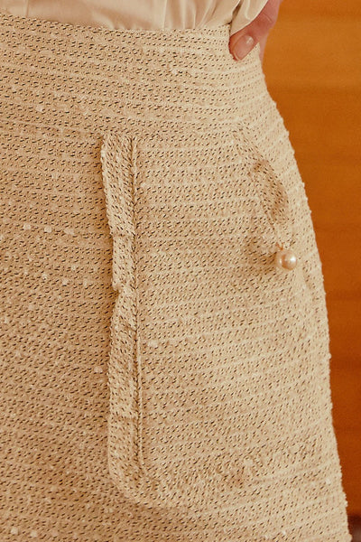 Kelly Frill Pocket Tweed Shorts