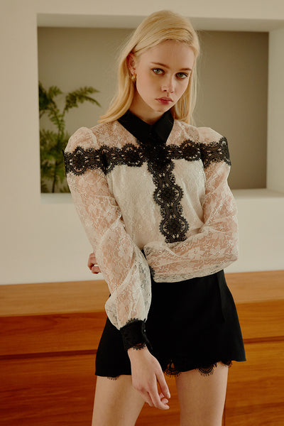 Charlotte Victorian Lace Blouse