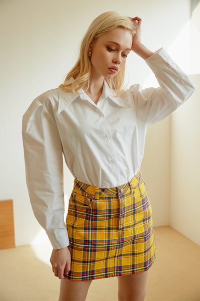 Nataly Multi Plaid Skirt