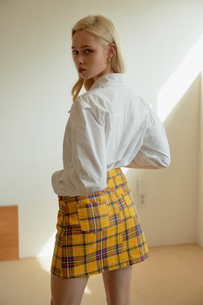 Nataly Multi Plaid Skirt