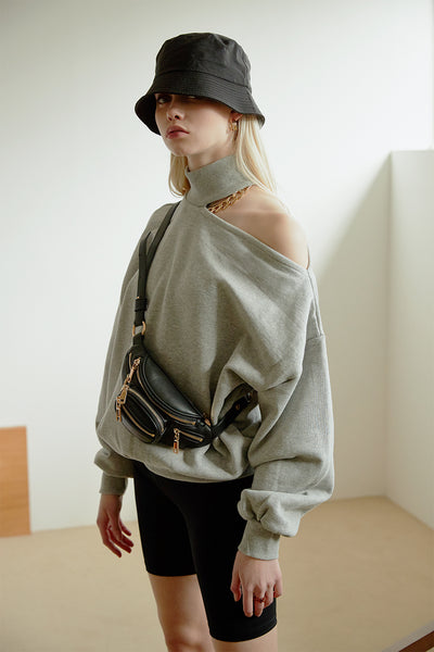 Arden Choker Sweat Top