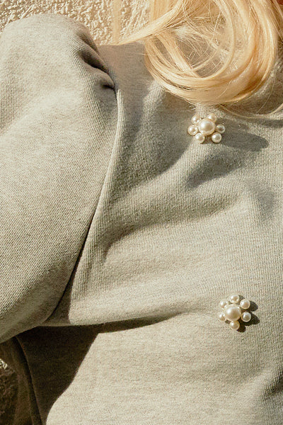 Chloe Pearl Embellished Sweatshirt