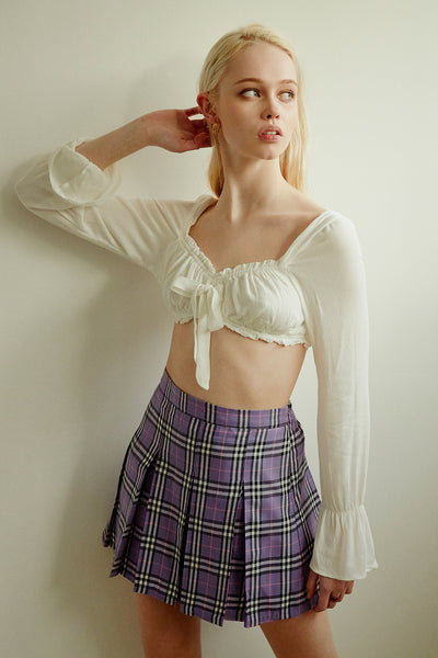 Monica Plaid Tennis Skirt