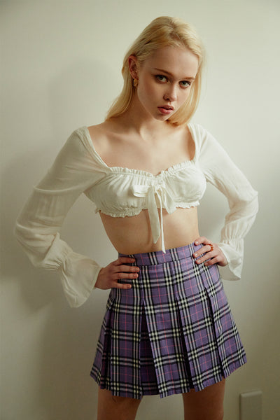 Monica Plaid Tennis Skirt