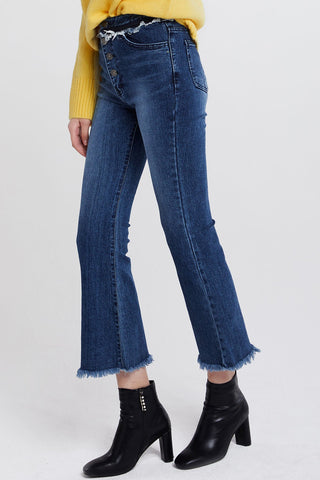 Holly Fringed Flare Jeans