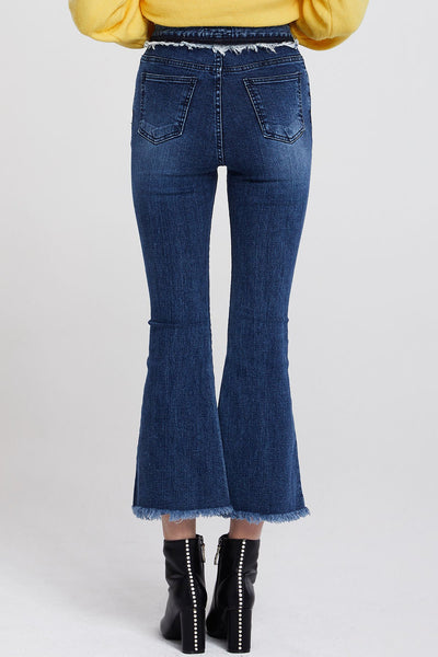 Holly Fringed Flare Jeans