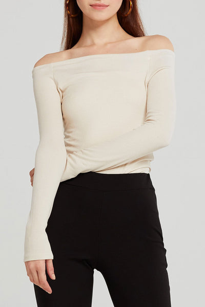 Jade Off-the-Shoulder Knit Top