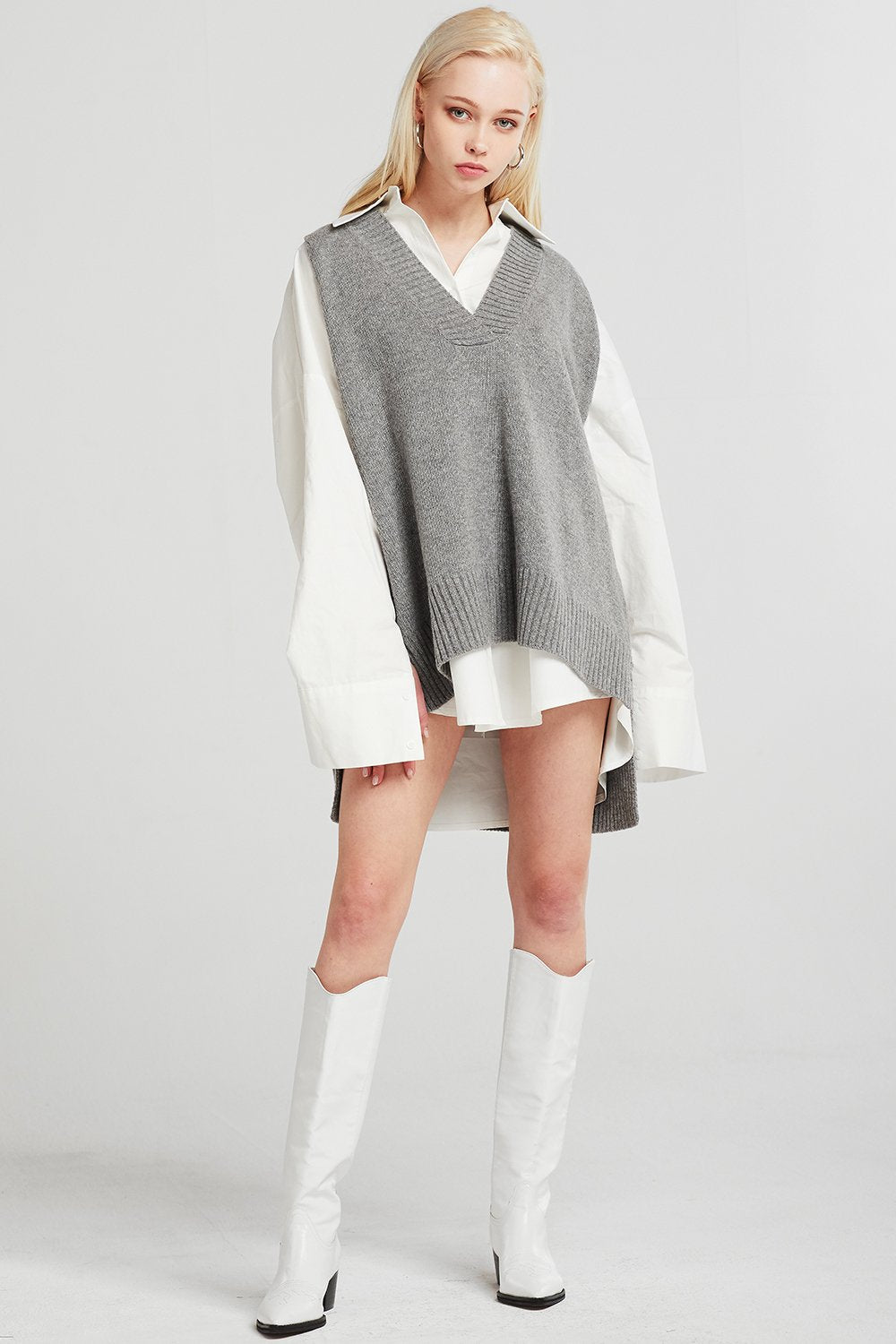 Lyla Oversized Knit Vest