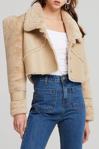 Vivian Structured Shearling Jacket