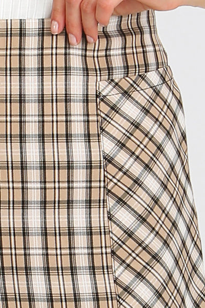 Maci Plaid Check Pocket Skirt