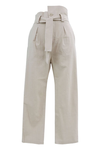 Melanie Asymmetric Paperbag Culotte Pants