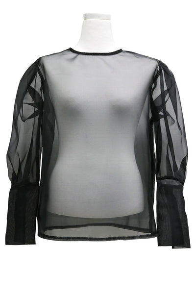 storets.com Cora Volume Sleeve Organza Blouse