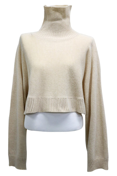 storets.com Skyler Cropped Knit Turtleneck Sweater