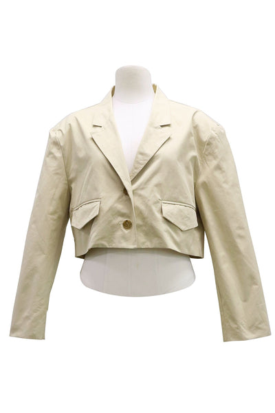 Nelly Notch Lapel Crop Jacket