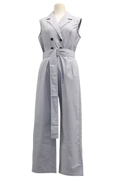 Mariah Notched Collar Jumpsuit