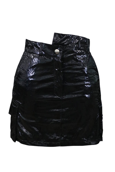 Kana Crinkle Metallic Skirt