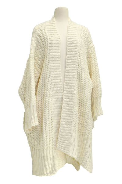 Elliot Ribbed Knit Maxi Long Cardigan