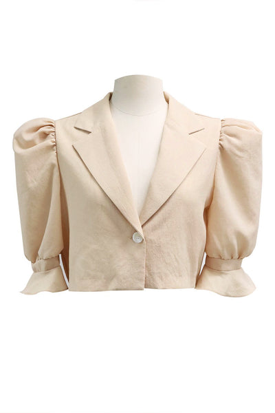 Elisa Puff Sleeve Crop Jacket