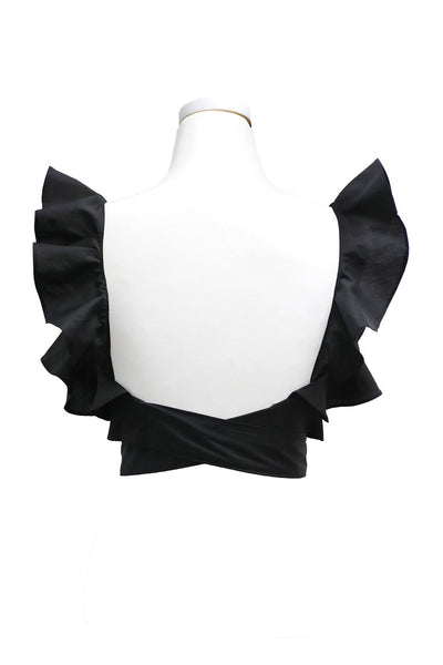 Paige Tie-Waist Ruffle Top