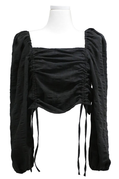 Ruth Ruched Drawstring Top