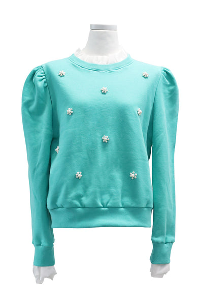 Chloe Pearl Embellished Sweatshirt