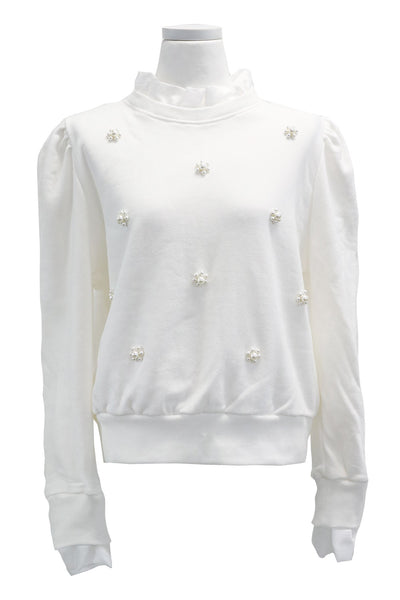 Chloe Pearl Embellished Sweatshirt