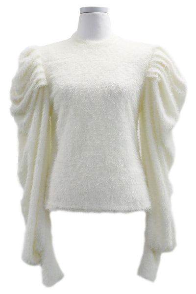 Dana Puff Sleeve Fluffy Sweater