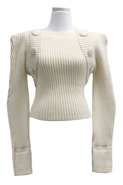 Nova Rib Knit Cropped Jumper