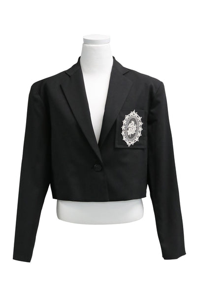 Madison Cropped Jacket w/Crest