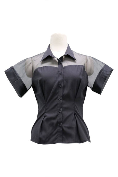 Sara Organza Panel Shirt