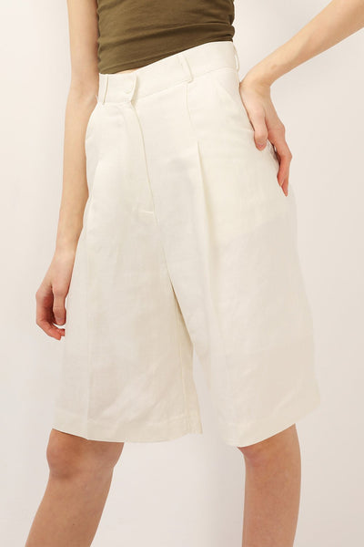 Veronica Pintuck Bermuda Shorts