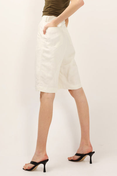 Veronica Pintuck Bermuda Shorts